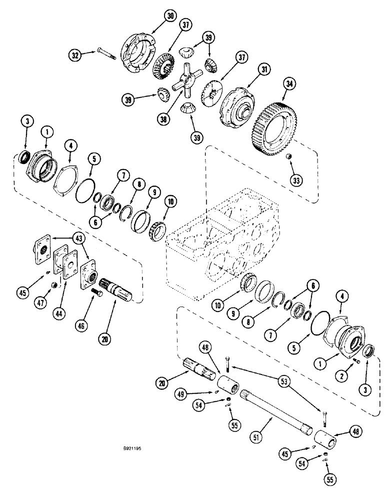 Схема запчастей Case IH 1800 - (6-42) - TRANSMISSION (03) - POWER TRAIN