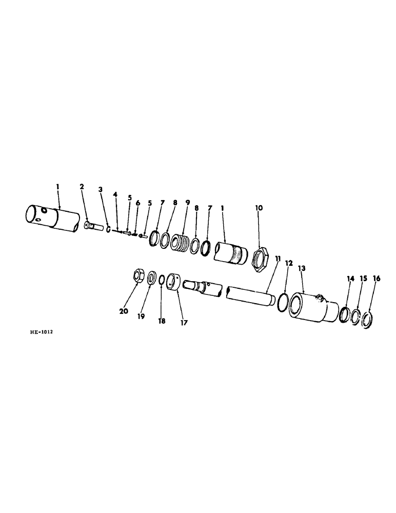 Схема запчастей Case IH 375 - (F-65) - HYDRAULIC SYSTEM, REEL LIFT MASTER HYDRAULIC CYLINDER (07) - HYDRAULIC SYSTEM