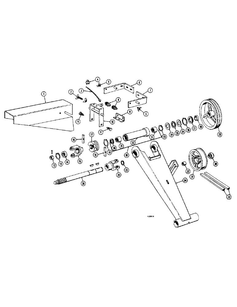 Схема запчастей Case IH 401 - (14) - CLUTCH ASSEMBLY 