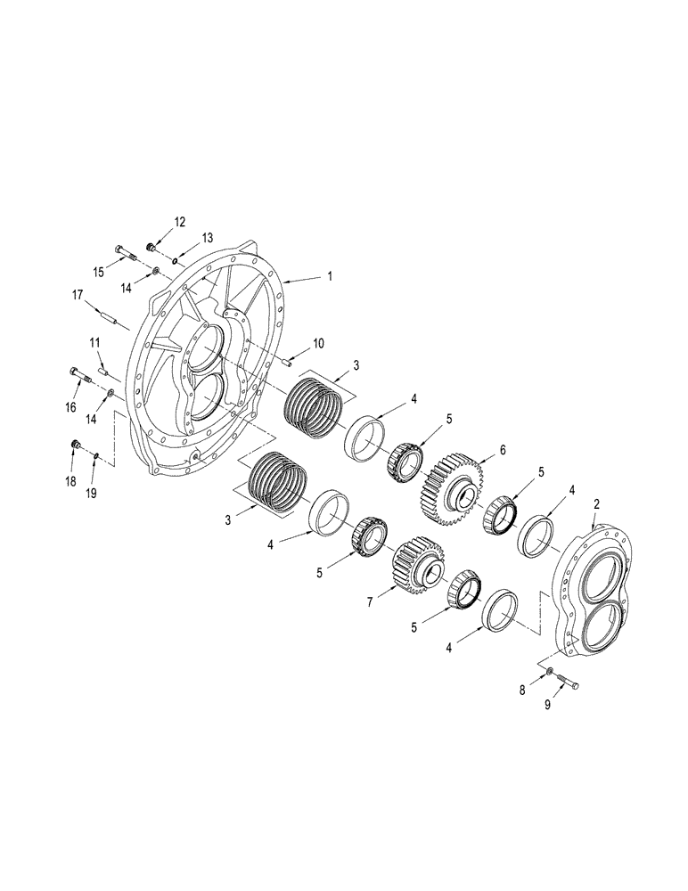 Схема запчастей Case IH STX425 - (06-80) - 500 SERIES AXLE ASSEMBLY - OFFSET BEARING, QUADTRAC TRACTOR (06) - POWER TRAIN