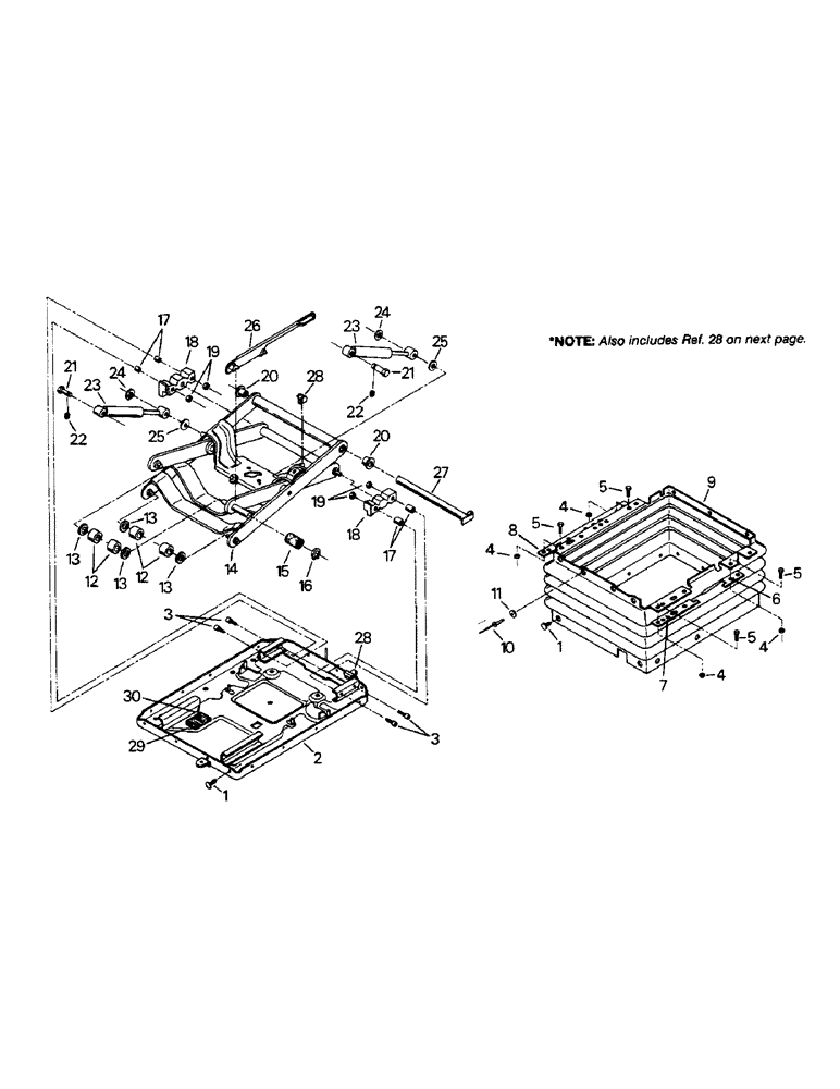 Схема запчастей Case IH STEIGER - (01-25) - SEAT ASSEMBLY, UPPER SUSPENSION (10) - CAB