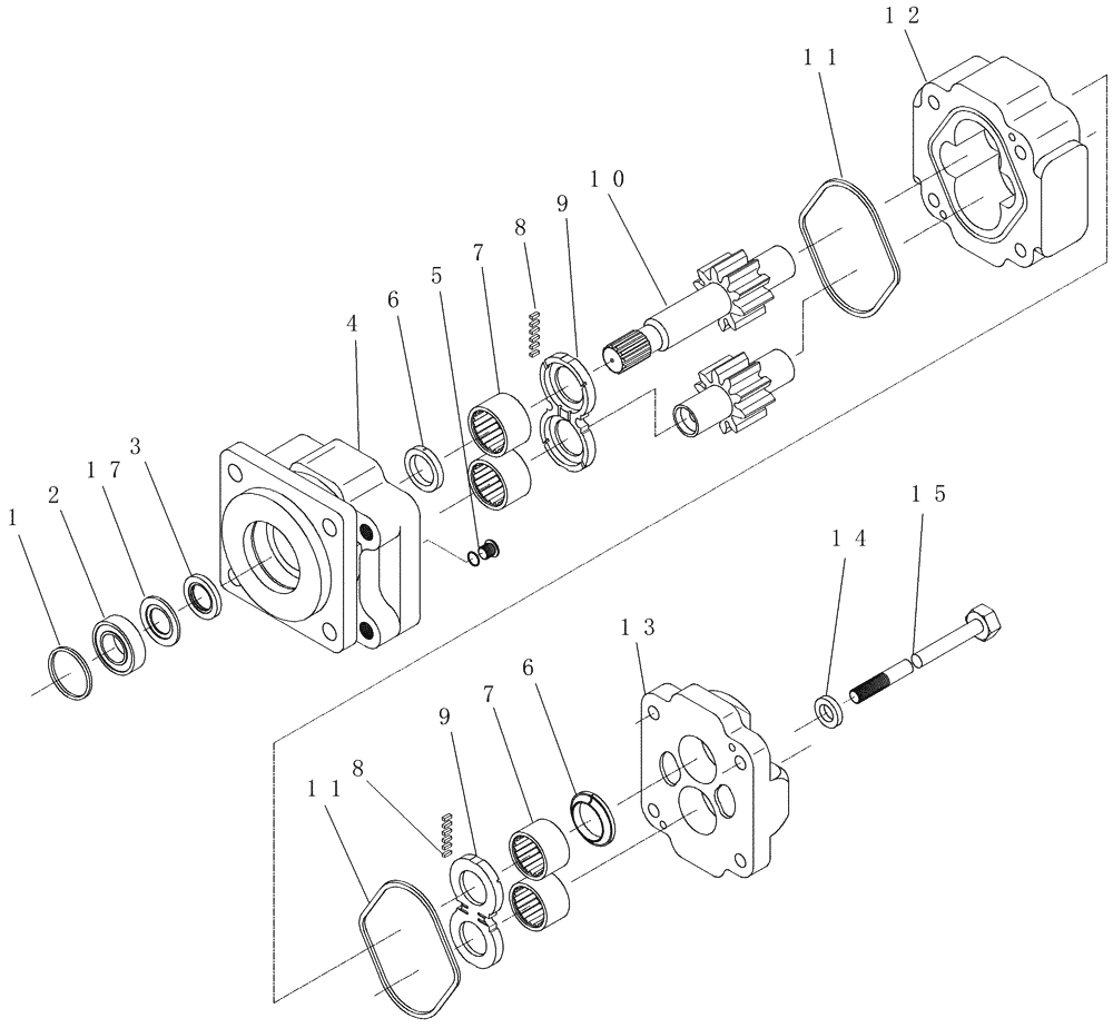 Схема запчастей Case IH 7700 - (B03.13[01]) - Hydraulic Motor {M50A} (35) - HYDRAULIC SYSTEMS