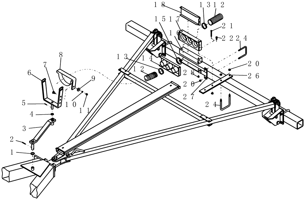 Схема запчастей Case IH 600 - (75.100.10) - HOSE CONNECTORS - CULTIVATOR AND TOW BEHIND SEEDER (75) - SOIL PREPARATION