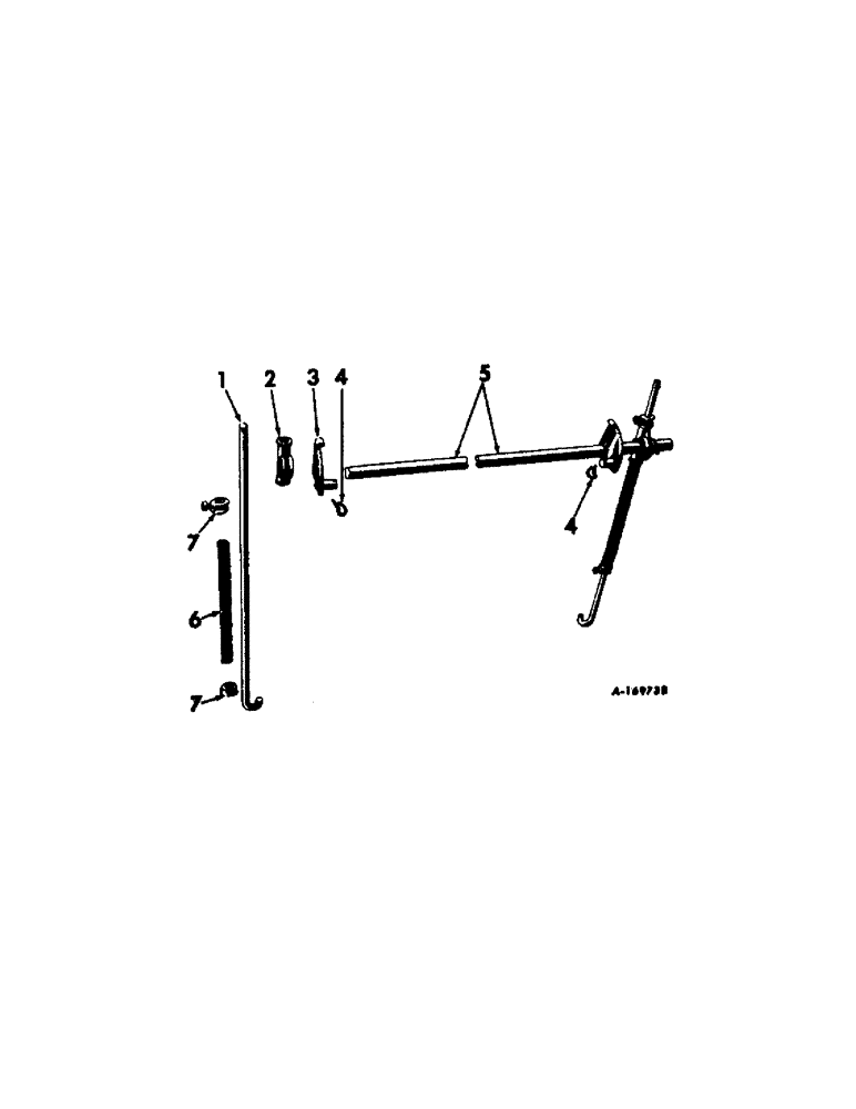 Схема запчастей Case IH 452 - (T-11) - LIFTING BAR AND PRESSURE RODS 