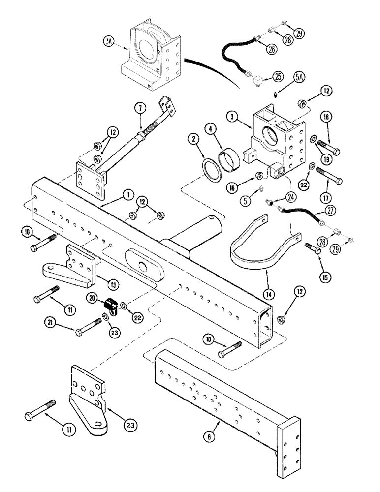 Схема запчастей Case IH 2377 - (05-12) - AXLE, STEERING - EXTENSIONS - POWER GUIDE AXLE - DUAL STEERING CYLINDER (04) - STEERING