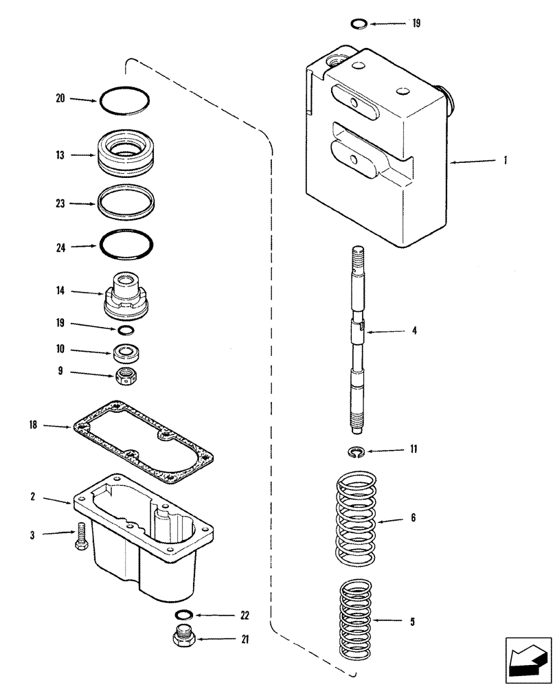 Схема запчастей Case IH 2577 - (33.202.21) - VALVE ASSY - BRAKES, MASTER (33) - BRAKES & CONTROLS