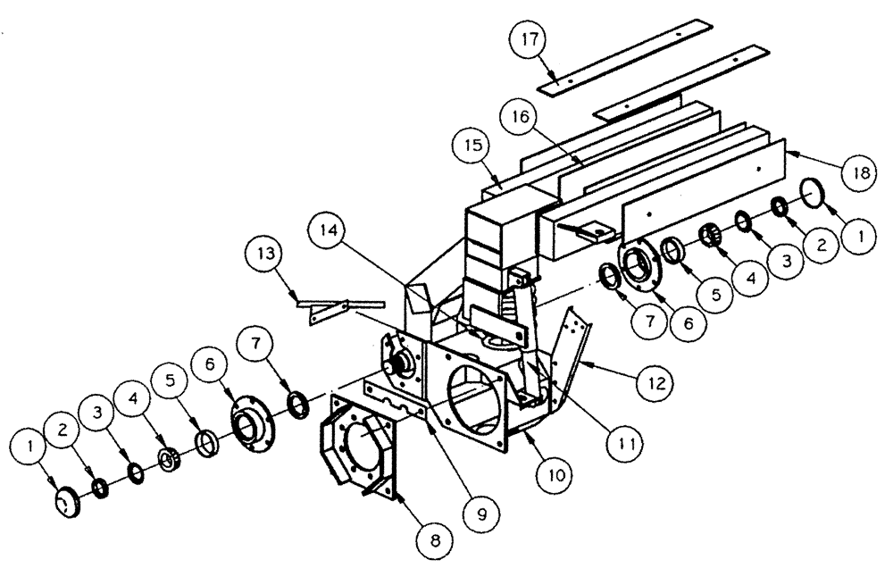 Схема запчастей Case IH PATRIOT NT - (03-006) - STRUT ASSEMBLY - REAR Suspension & Frame