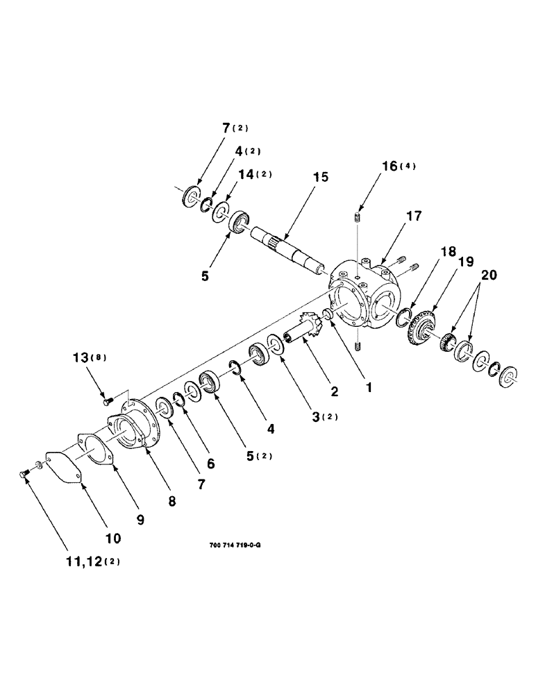 Схема запчастей Case IH 8850 - (09-22) - GEARBOX ASSEMBLY, 700714719 GEARBOX ASSEMBLY COMPLETE (06) - POWER TRAIN