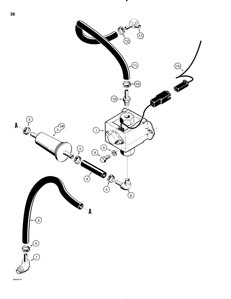 Схема запчастей Case IH 1816C - (036) - FUEL LINES AND FUEL PUMP (03) - FUEL SYSTEM