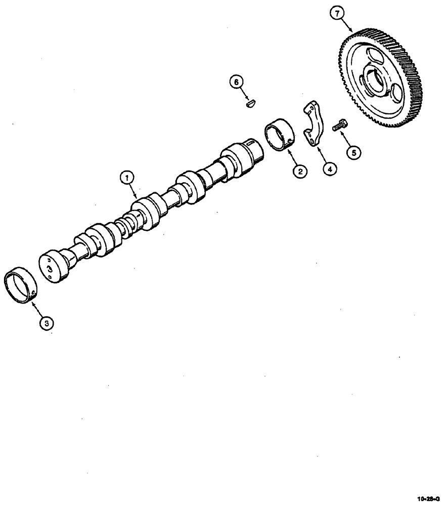 Схема запчастей Case IH 8870 - (10-26) - CAMSHAFT (10) - ENGINE