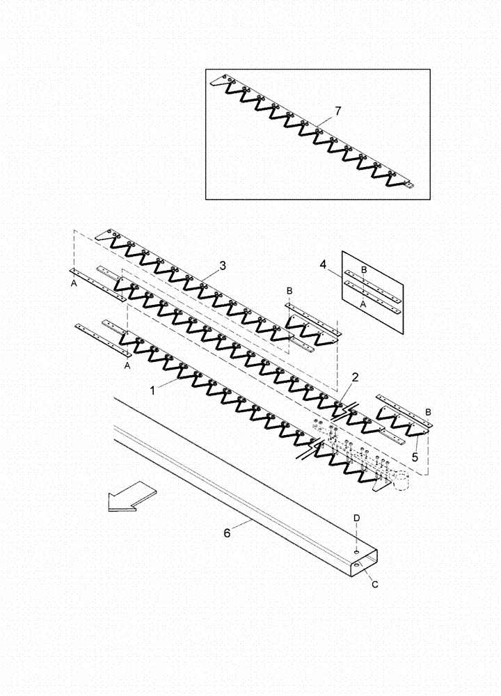 Схема запчастей Case IH 2152 - (09-09) - SEGMENTED SICKLES - SINGLE SICKLE HEADERS 