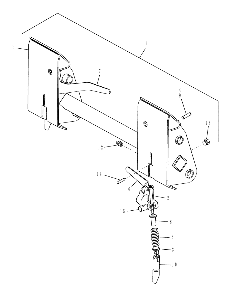 Схема запчастей Case IH L160 - (013) - QUICK-ATTACH MOUNTING PLATE (82) - FRONT LOADER & BUCKET