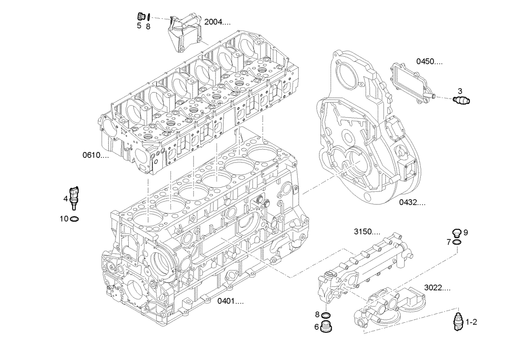 Схема запчастей Case IH F3AE0684E B006 - (1712.017) - SENSORS 