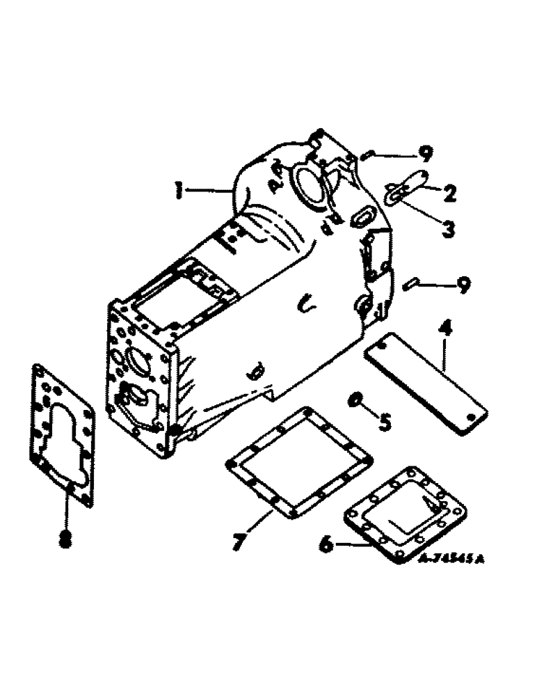 Схема запчастей Case IH 1466 - (07-02) - DRIVE TRAIN, CLUTCH HOUSING AND COVERS, GEAR DRIVE TRACTORS (04) - Drive Train