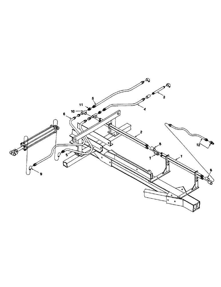 Схема запчастей Case IH 1200M-SERIES - (060) - HYDRAULIC WING LIFT PIPING, HYDRAULIC WING LIFT PIPE, NEW AND OLD STYLE 