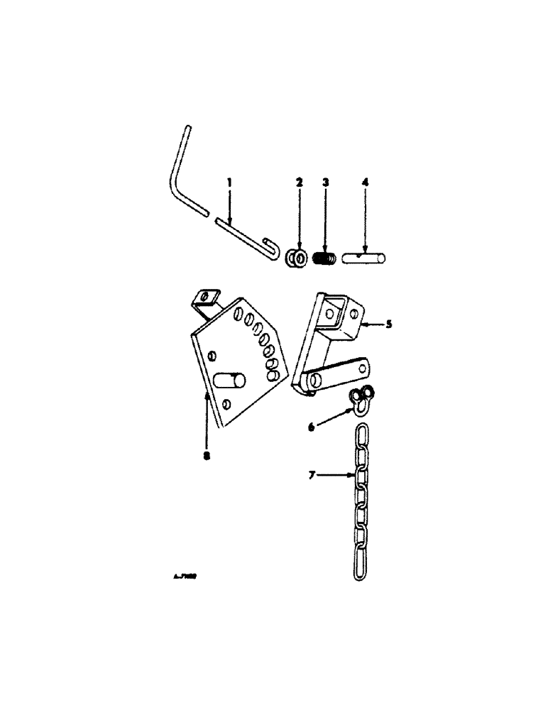 Схема запчастей Case IH 105 - (G-33[A]) - CURB LIFT ATTACHMENT FARMALL CUB OR INTERNATIONAL CUB LO-BOY 