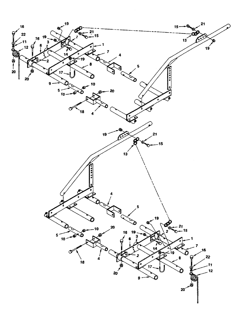 Схема запчастей Case IH 1200M-SERIES - (102) - HARROW EXTENSION, 2 FOOT, RIGHT AND LEFT 