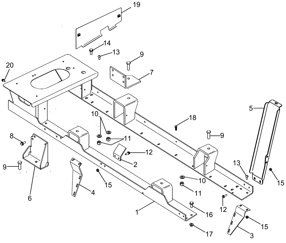 Схема запчастей Case IH 2388 - (02-37) - MOUNTING, ENGINE - ASN HAJ303001 (01) - ENGINE