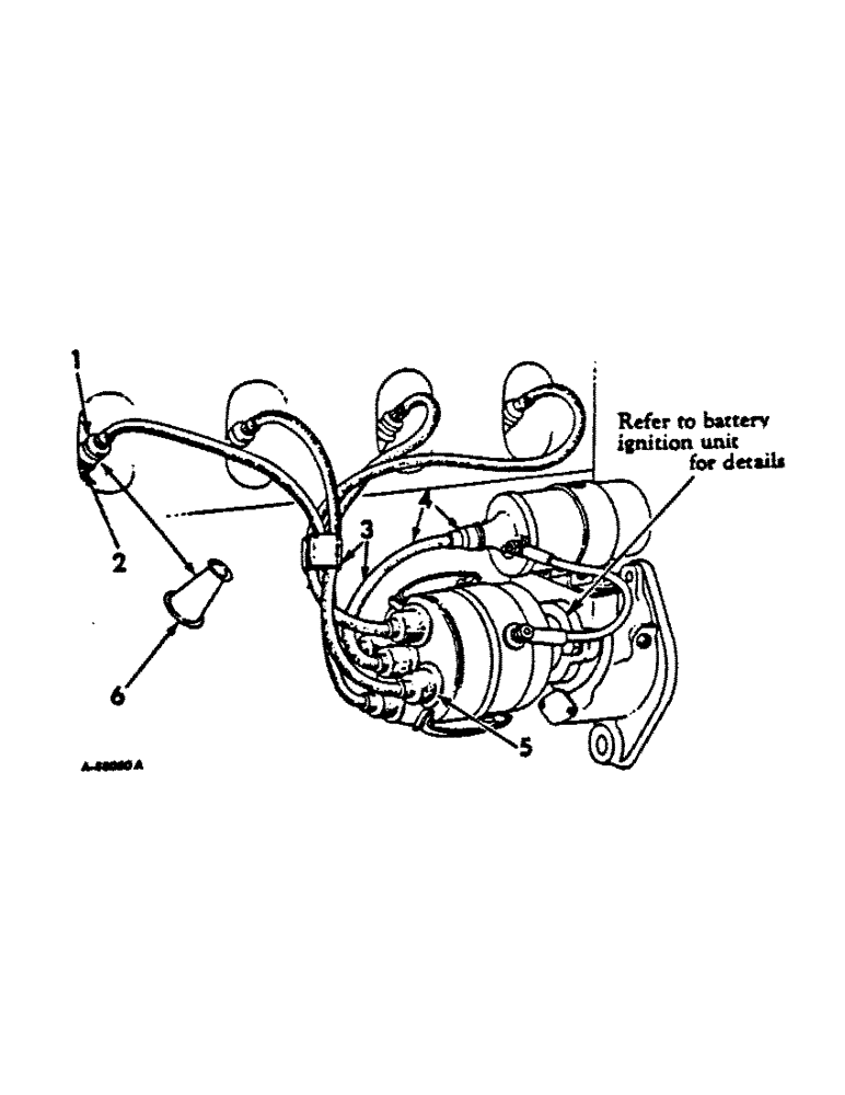 Схема запчастей Case IH C-153 - (E-17) - SPARK PLUGS AND CABLES 