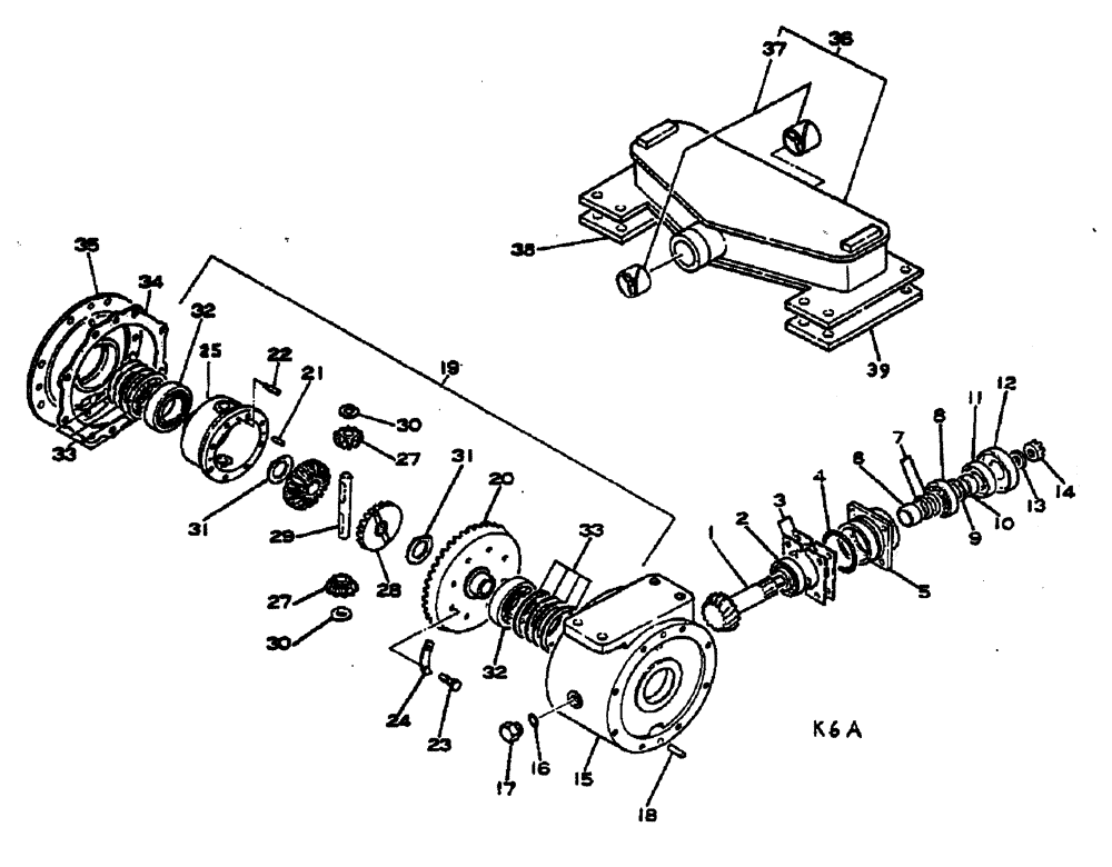 Схема запчастей Case IH 885 - (07-094) - DIFFERENTIAL - 4 WHEEL DRIVE (04) - Drive Train