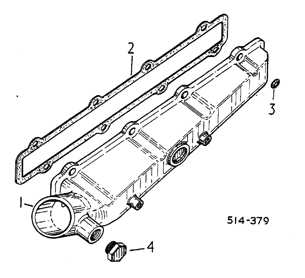 Схема запчастей Case IH 884 - (12-094) - INTAKE MANIFOLD Power