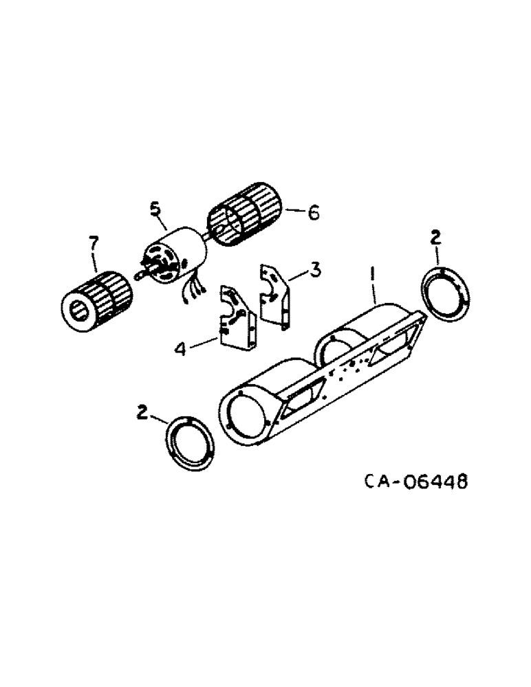 Схема запчастей Case IH 1440 - (13-21) - SUPERSTRUCTURE, CAB BLOWER ASSEMBLY (05) - SUPERSTRUCTURE