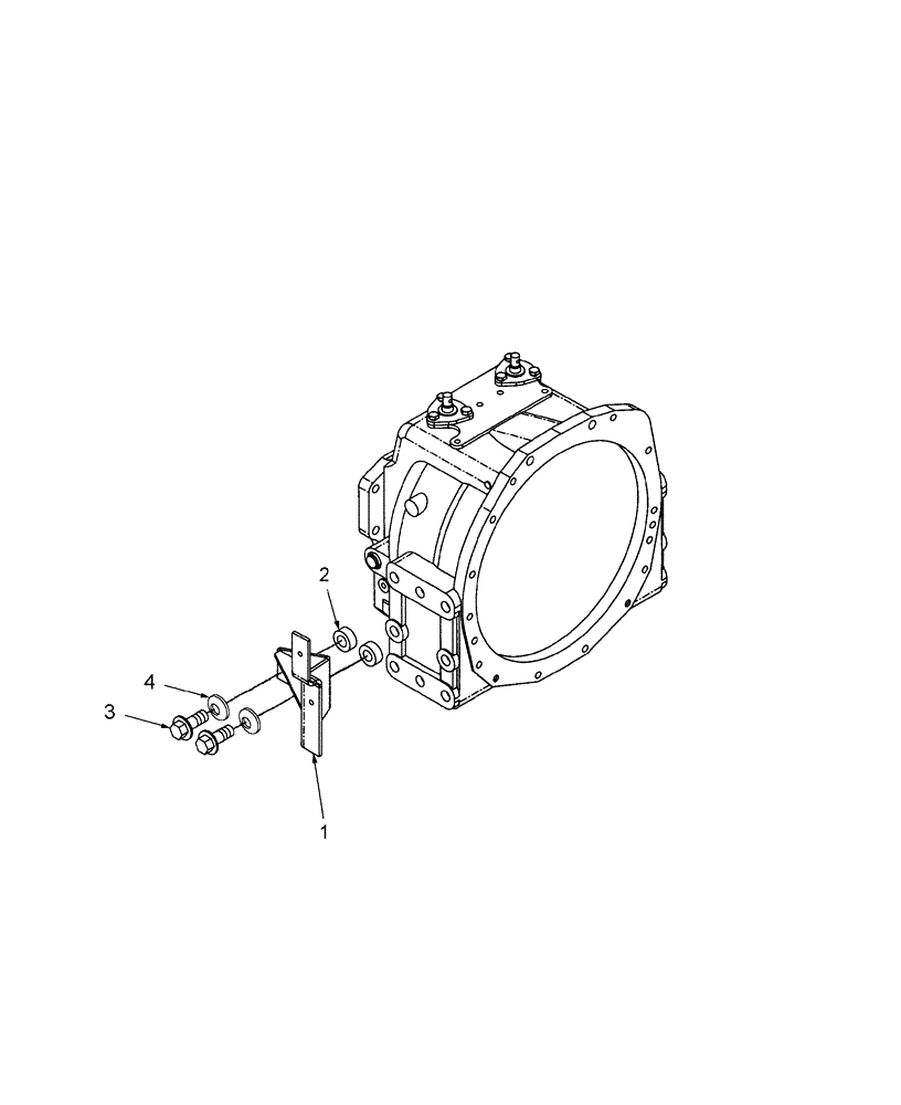 Схема запчастей Case IH FARMALL 40 - (07.17) - TUBE SUPPORT BRACKET FOR NON/LOADER TRACTORS (07) - HYDRAULIC SYSTEM