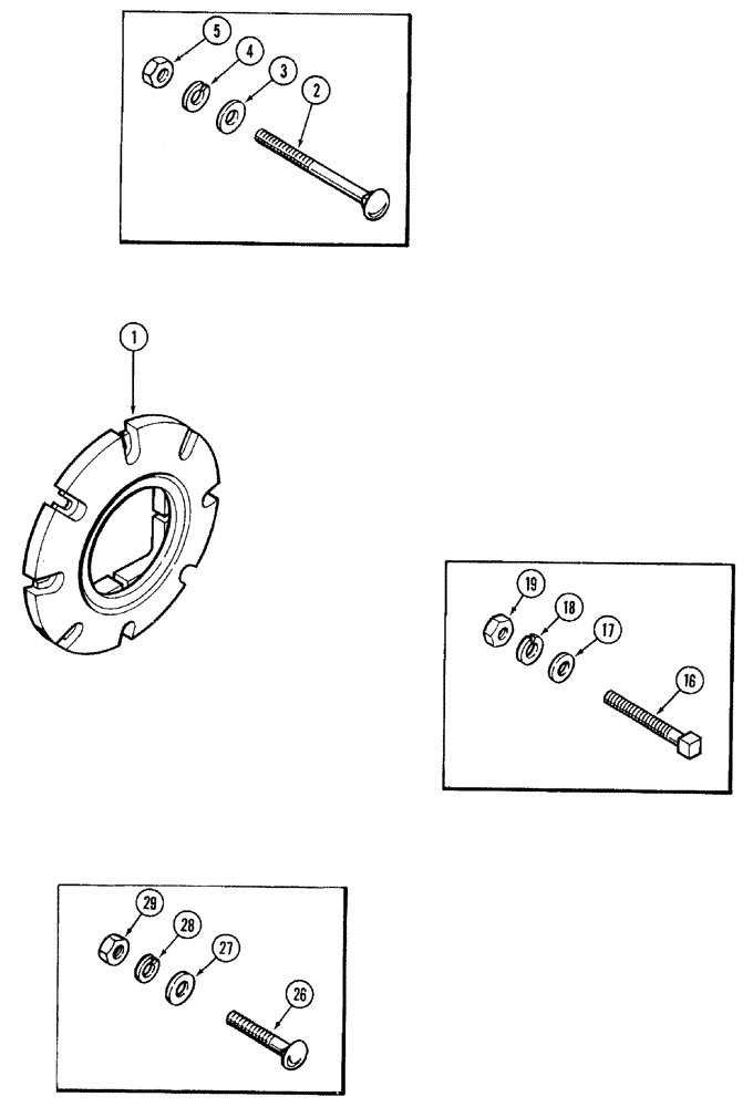 Схема запчастей Case IH 7220 - (6-098) - REAR WHEEL WEIGHTS (06) - POWER TRAIN