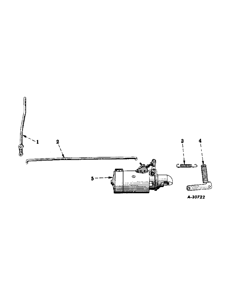 Схема запчастей Case IH SUPER M-TA - (169) - ELECTRICAL SYSTEM, DIESEL ENGINE, CRANKING MOTOR, POSITIVE ENGAGEMENT ROD, SPRING AND BRACKET (06) - ELECTRICAL SYSTEMS