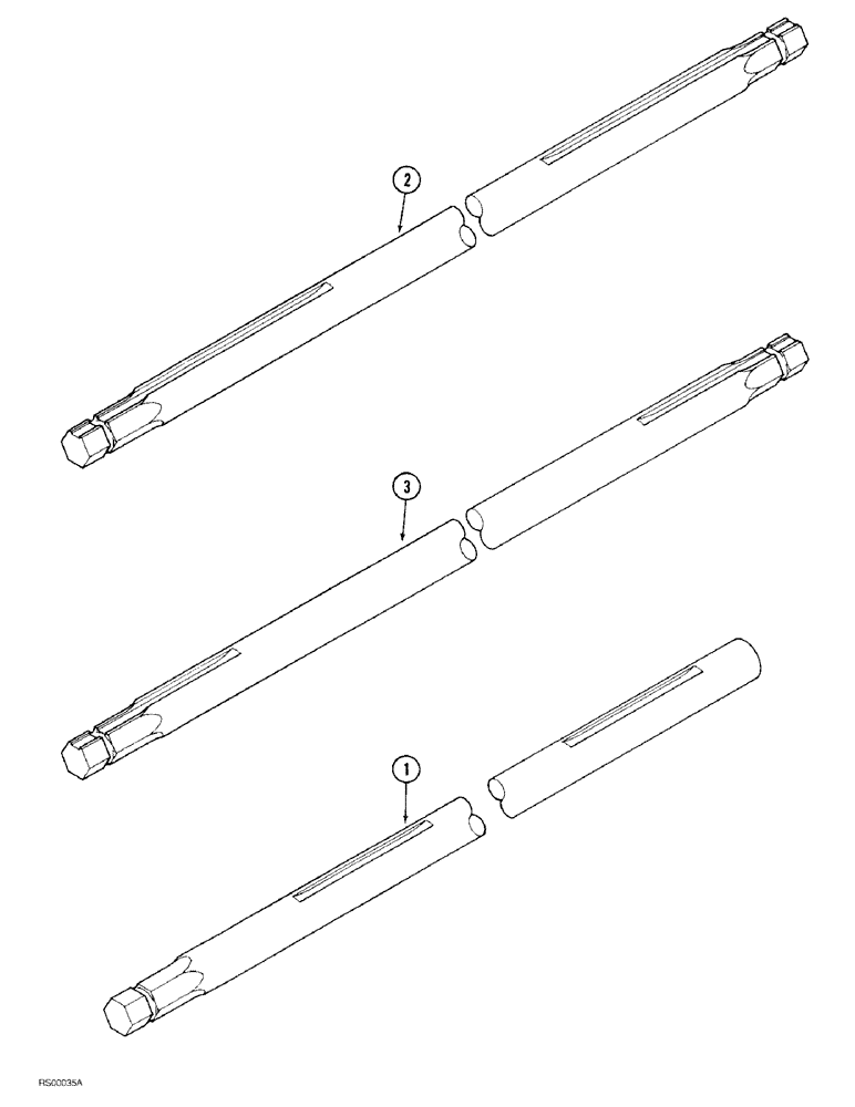 Схема запчастей Case IH 1015 - (9-42) - FEEDER JACKSHAFT, 1420, 1440, 1460 AND 1480 COMBINE, 1982 SEASON AND PRIOR (58) - ATTACHMENTS/HEADERS