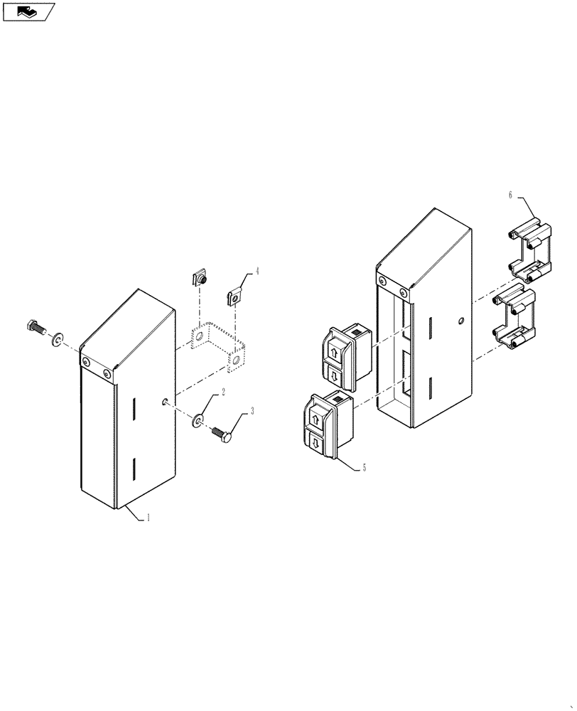 Схема запчастей Case IH 7230 - (74.114.03[2]) - REMOTE SIEVE SWITCH ASSY (74) - CLEANING