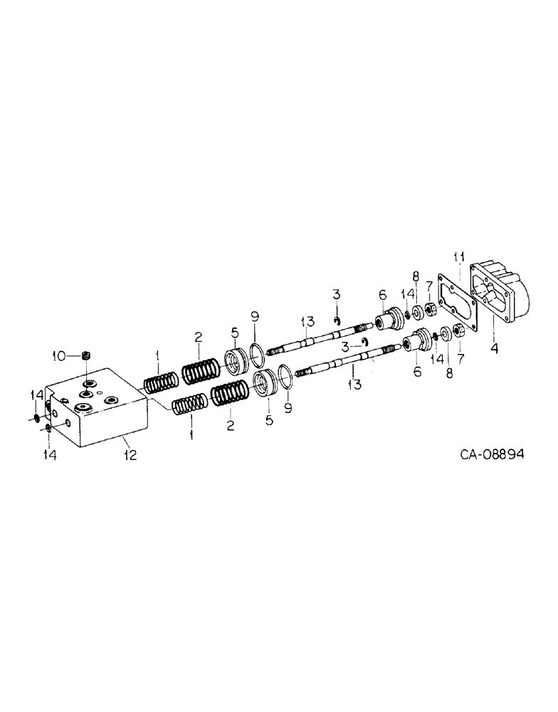 Схема запчастей Case IH 7288 - (04-04) - BRAKES, POWER BRAKE VALVE (5.1) - BRAKES