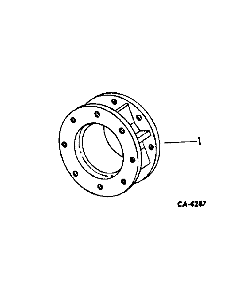 Схема запчастей Case IH 2400 - (15-04[1]) - WHEELS AND TRACTION, REAR WHEEL HUB SPACER, 2400 SERIES A LO-BOY TRACTORS Wheels & Traction