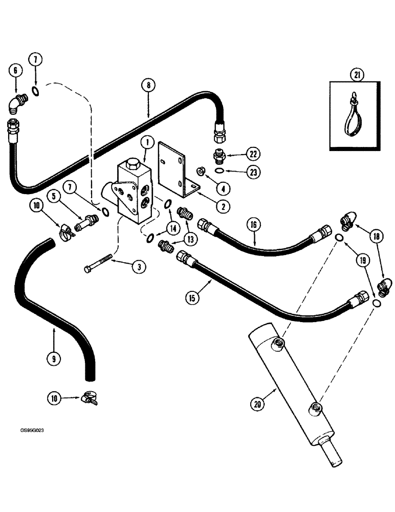 Схема запчастей Case IH 1670 - (8-60) - SEPARATOR CLUTCH SYSTEM, CONTROL CONCEPTS (07) - HYDRAULICS