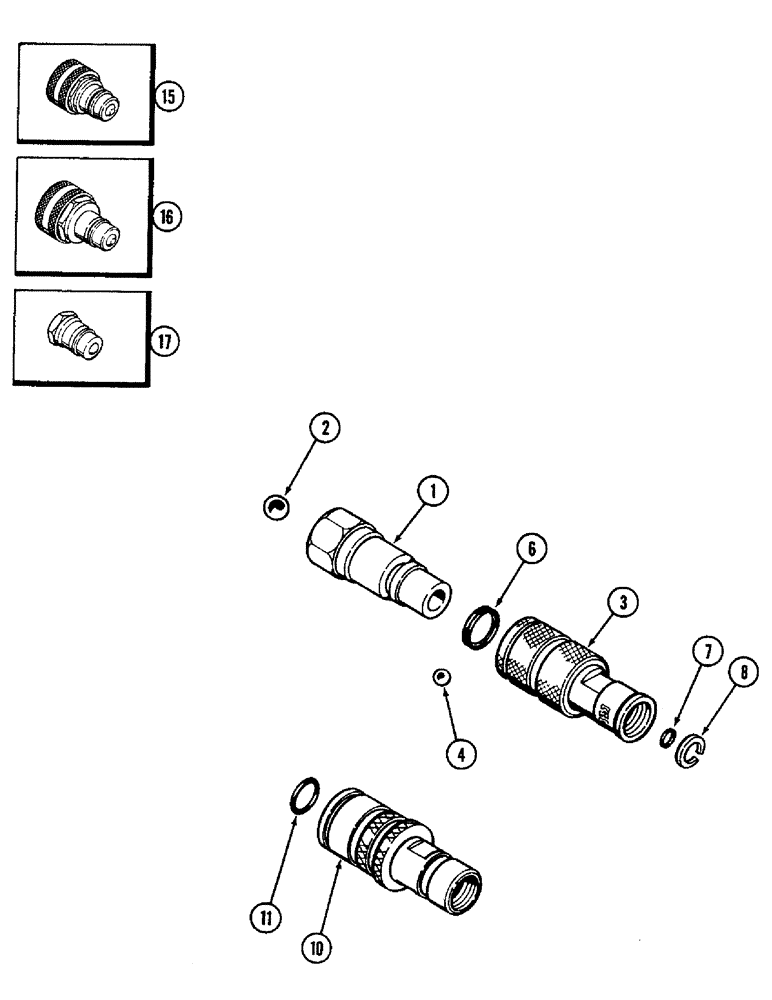 Схема запчастей Case IH 2090 - (8-456) - REMOTE HYDRAULICS, QUICK DISCONNECT COUPLINGS (08) - HYDRAULICS