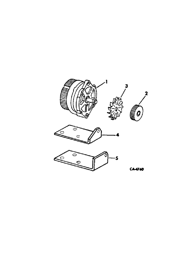 Схема запчастей Case IH 4568 - (08-01) - ELECTRICAL, ALTERNATOR-GENERATOR PULLEY AND FAN (06) - ELECTRICAL