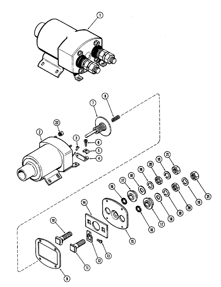 Схема запчастей Case IH 2470 - (072) - STARTER SOLENOID, 504BDT DIESEL ENGINE (04) - ELECTRICAL SYSTEMS