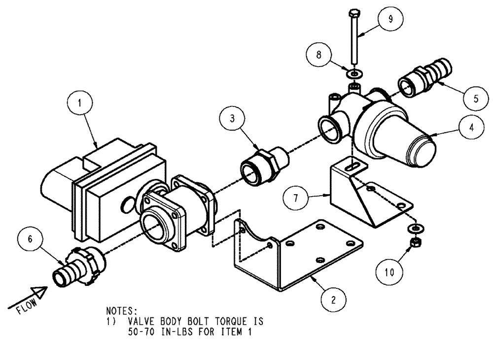 Схема запчастей Case IH SPX3320 - (09-020) - VALVE PLUMBING GROUP, 5 SECTION, CENTER Liquid Plumbing