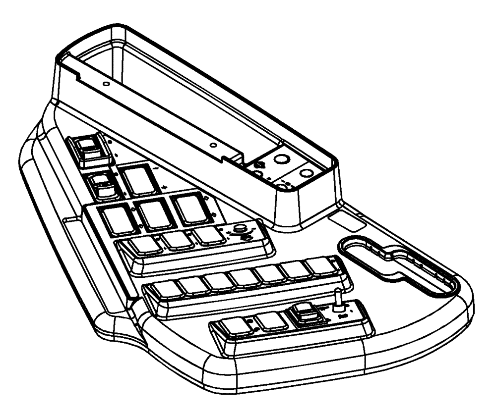 Схема запчастей Case IH TITAN 3520 - (01-052) - CONSOLE, RH CONTROL, CHASSIS (10) - CAB