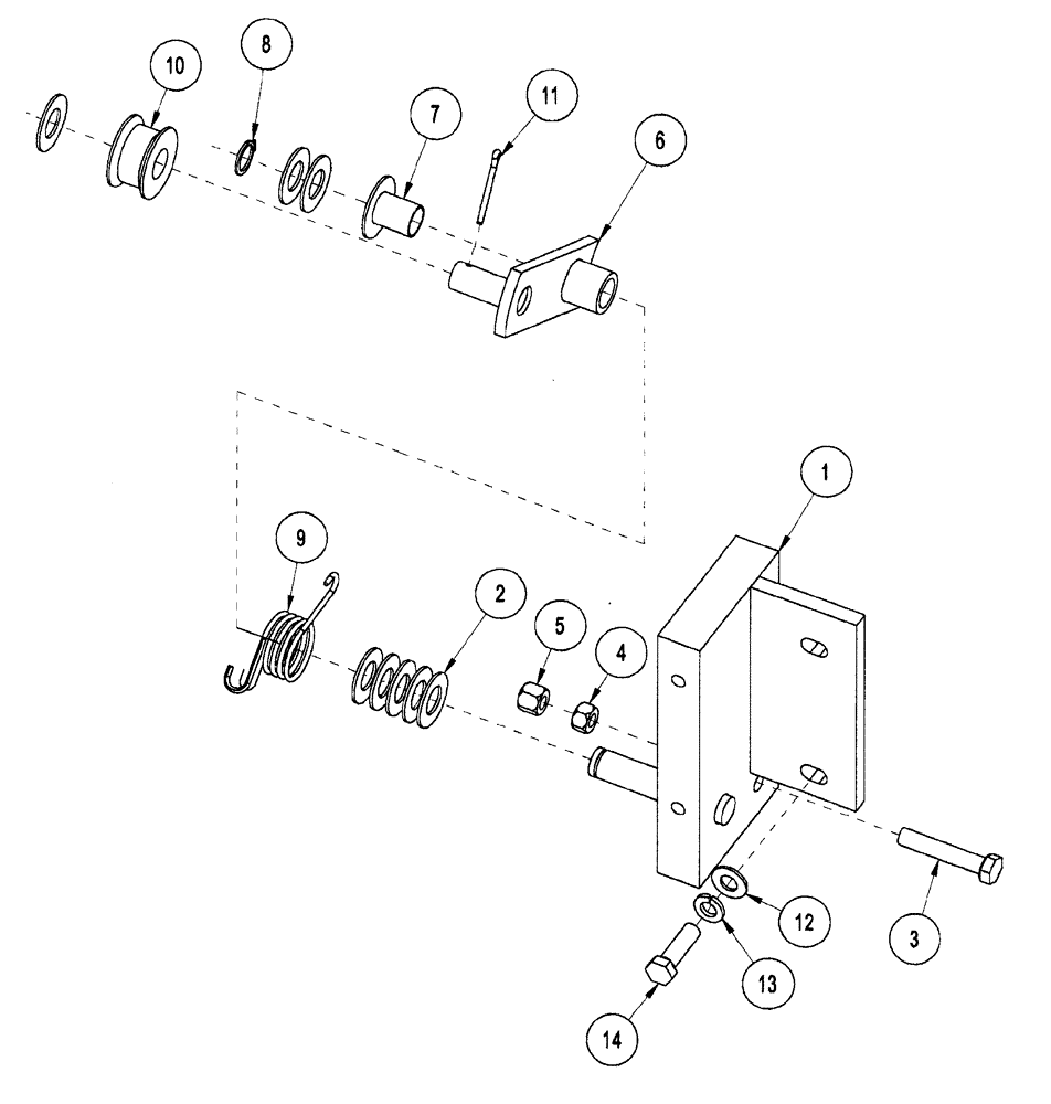 Схема запчастей Case IH CONCORD - (9C-22) - IDLER ASSEMBLY 