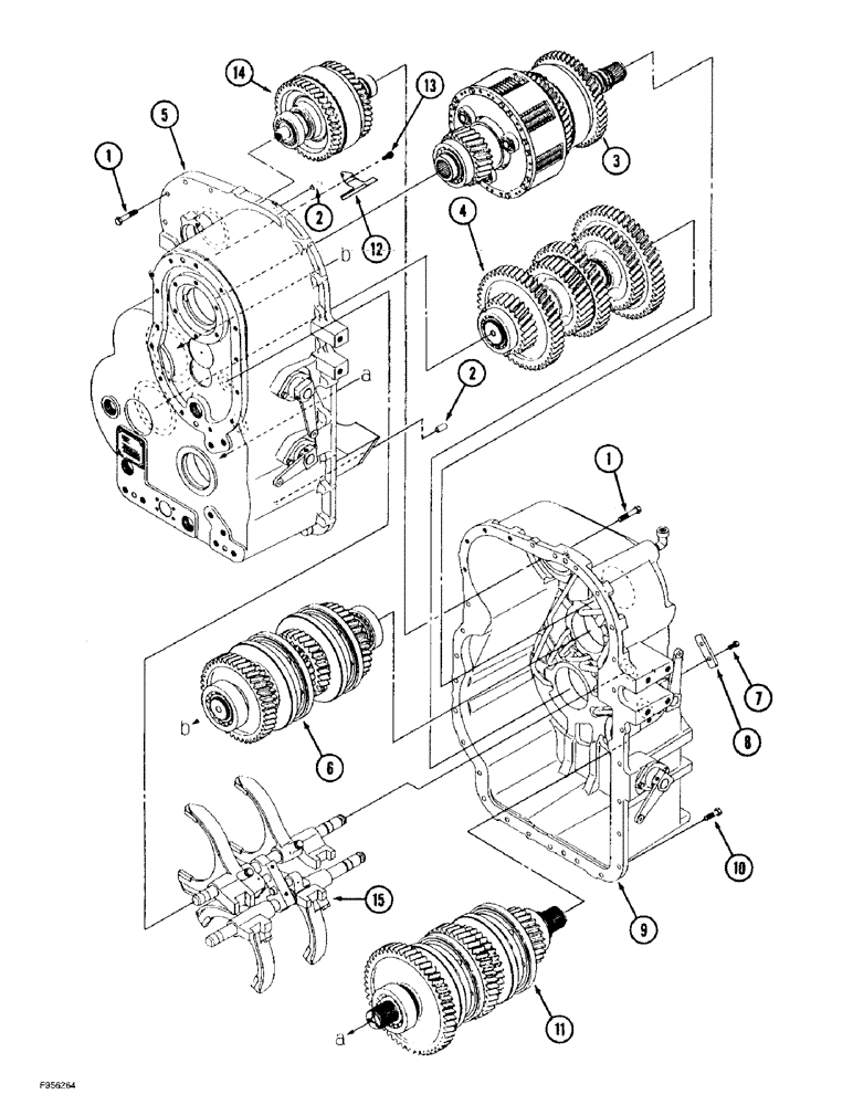 Схема запчастей Case IH 9350 - (6-080) - 24 SPEED SYNCHROSHIFT TRANSMISSION ASSEMBLY, OIL GUTTER, SHAFT ASSEMBLIES AND SHIFTER ASSEMBLY (06) - POWER TRAIN