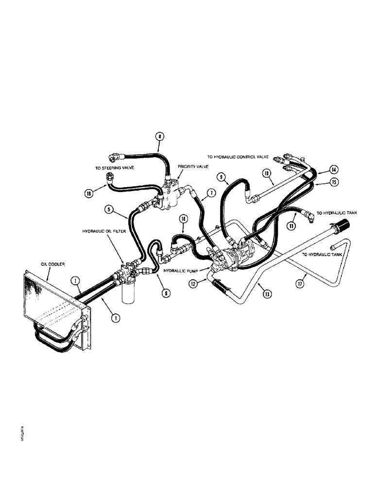 Схема запчастей Case IH 9380 QUADTRAC - (1-10) - PICTORIAL INDEX, LUBRICATION HYDRAULICS (00) - PICTORIAL INDEX