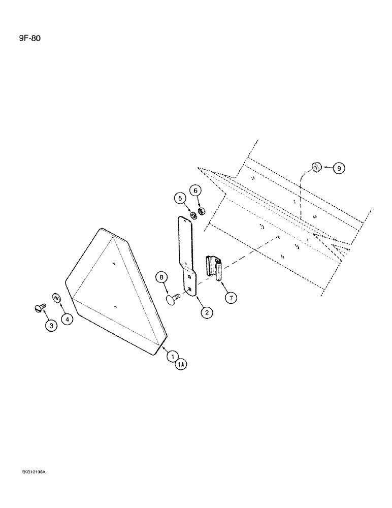 Схема запчастей Case IH 950 - (9F-80) - SMV EMBLEM, ALL RIGID, VERTICAL FOLD AND FRONT FOLD PLANTERS (09) - CHASSIS/ATTACHMENTS