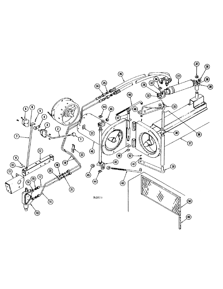 Схема запчастей Case IH 660 - (159C) - HYDRAULIC FOLDING UNLOADING AUGER 