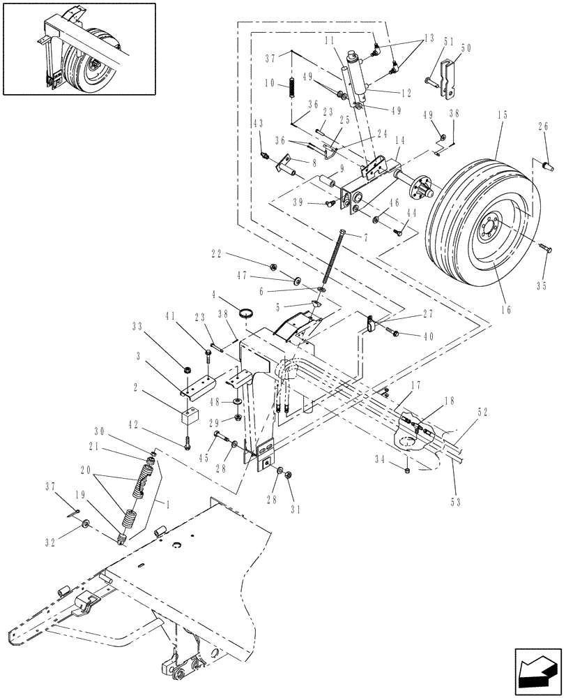 Схема запчастей Case IH DCX91 - (12.05) - TRAILFRAME, RH (12) - MAIN FRAME