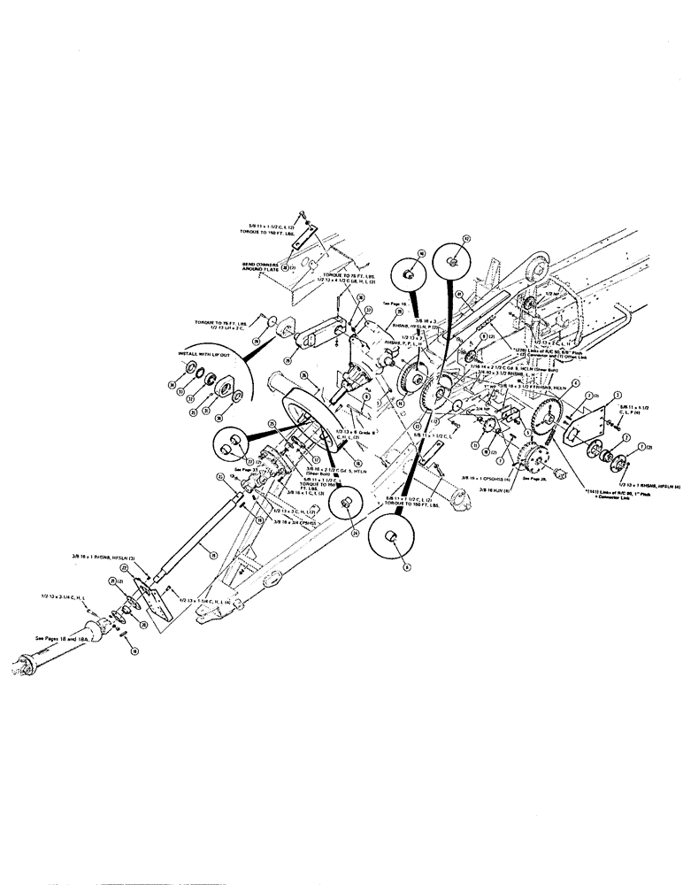 Схема запчастей Case IH 8540 - (12) - PRIMARY DRIVE ASSEMBLY Driveline