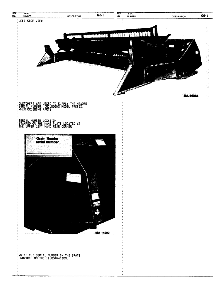 Схема запчастей Case IH 820 - (D-02) - SERIAL NUMBER LOCATIONS (58) - ATTACHMENTS/HEADERS
