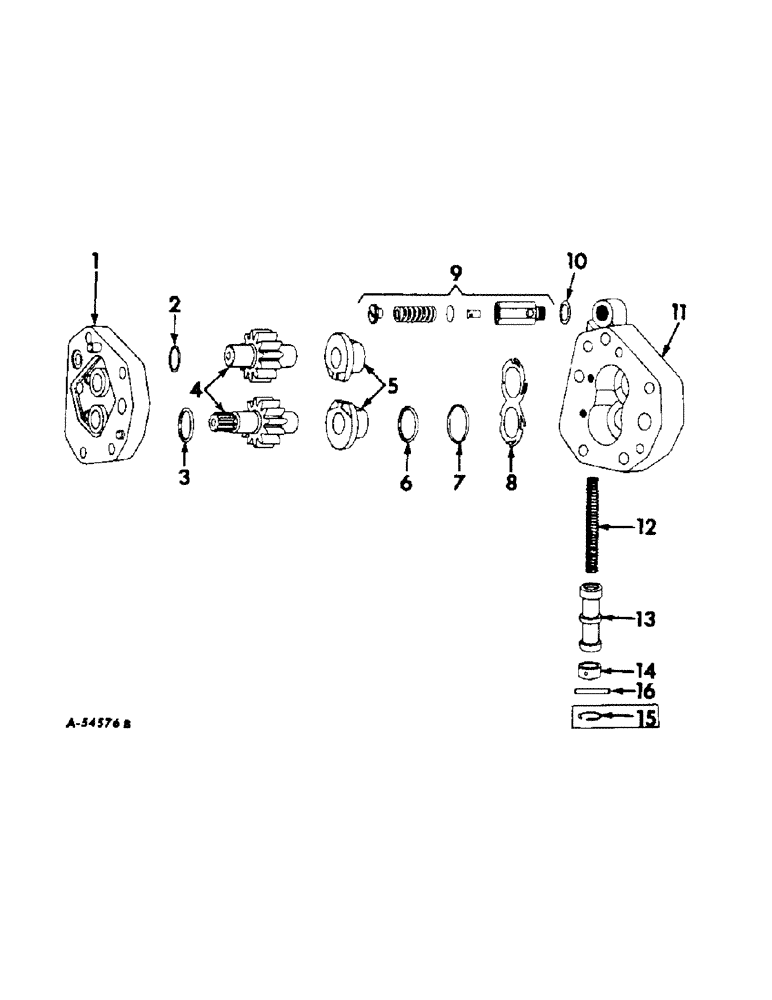 Схема запчастей Case IH 340 - (215) - HYDRAULIC SYSTEM, TRANSMISSION DRIVEN HYDRAULIC POWER STEERING, THOMPSON, 340 SERIES (07) - HYDRAULIC SYSTEM