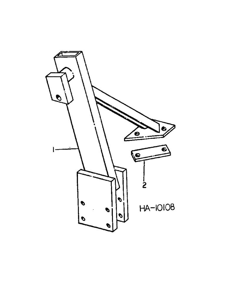 Схема запчастей Case IH 5000 - (H-14) - 5000 VIBRA CHISEL, 31-1/2 FOOT WING, ROCKSHAFT CYLINDER SUPPORT 