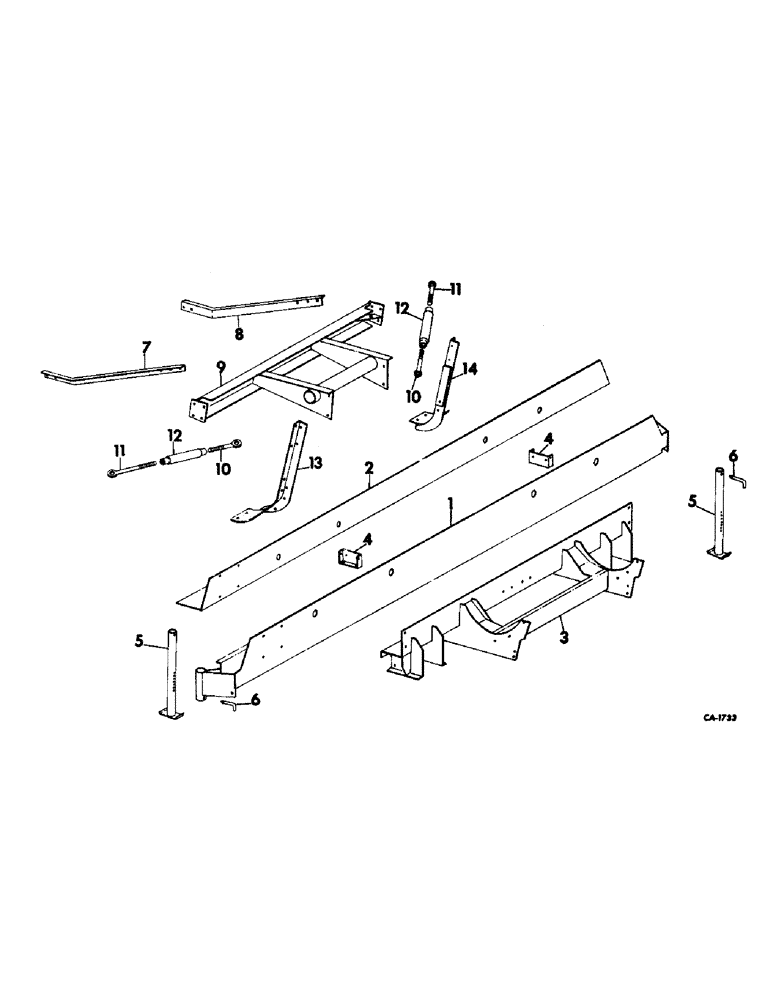 Схема запчастей Case IH 733 - (L-05) - MAIN FRAME, FRONT EXTENSION & STAND, 733 S/N 576 & ABOVE, 734 S/N 537 & ABOVE (58) - ATTACHMENTS/HEADERS